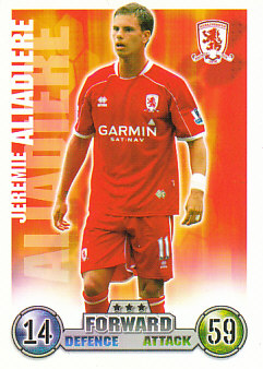 Jeremie Aliadiere Middlesbrough 2007/08 Topps Match Attax #205